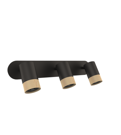 REGLETA 3L STOKE NEGRO HAYA